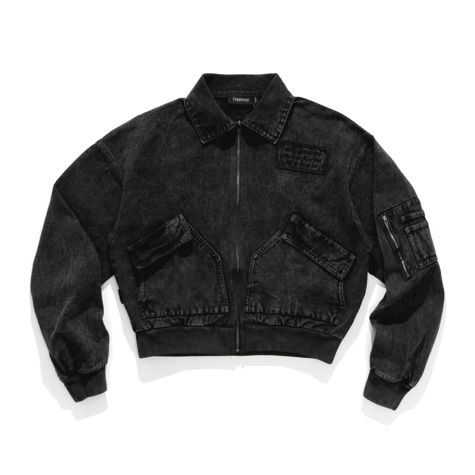 THBB JACKET DENIM WITHLOVE - WASHED BLACK