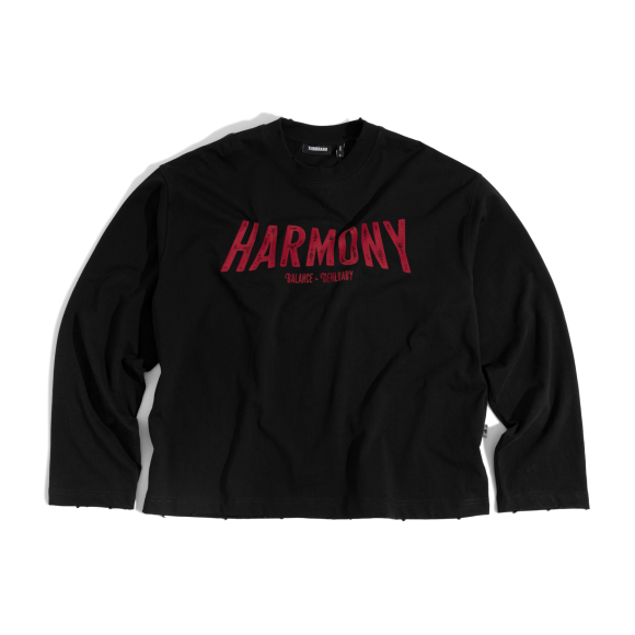 THBB HARMONY VELVET LONG SLEEVES - BLACK