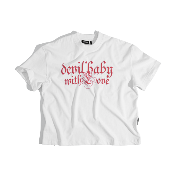 THBB BOXY DEVILBABY WITH LOVE - WHITE