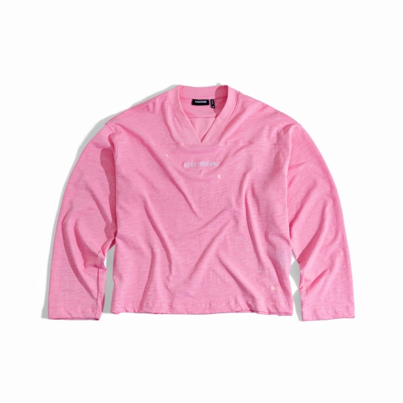 THBB WRITTING LONG SLEEVES - PINK