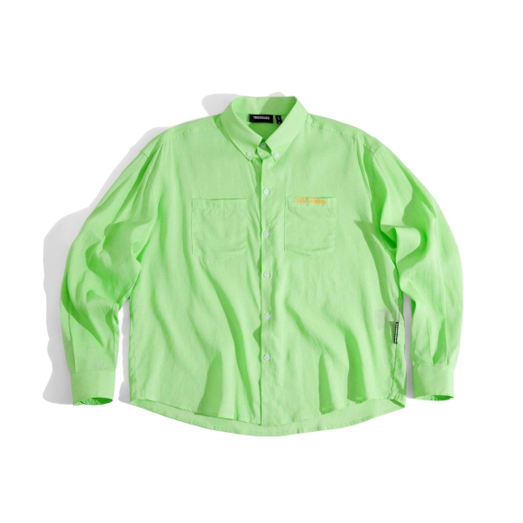 THBB WITHLOVE LINEN SHIRTS - GREEN