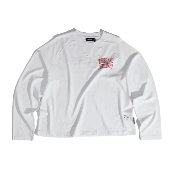 THBB DEVIL MADE LONG SLEEVES - WHITE