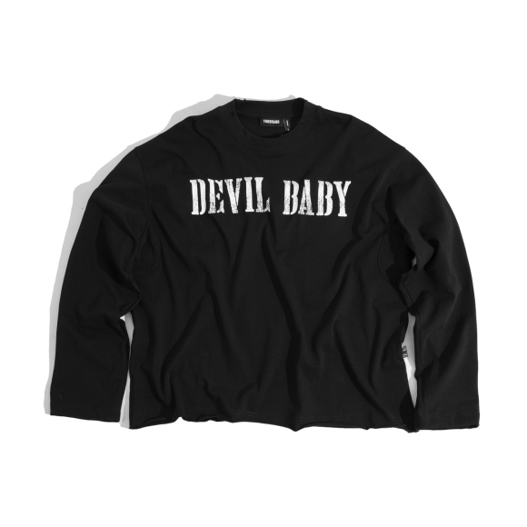 THBB DEVILBABY LONG SLEEVES  -BLACK