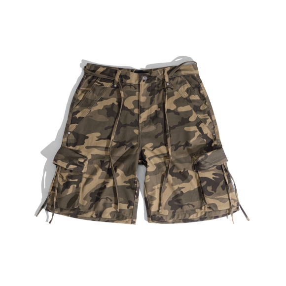 THBB CAMO BAGGY CARGO SHORTS - YELLOW CAMO