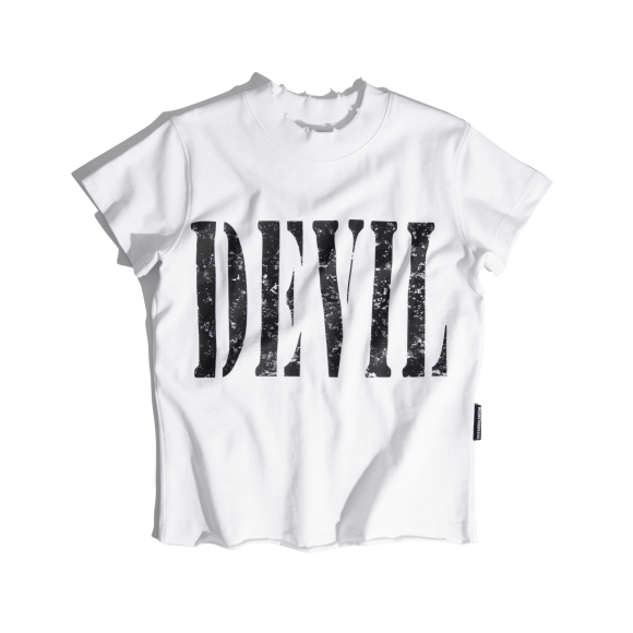 THBB BABYTEE DEVIL HARMONY BALANCE TSHIRT - WHITE