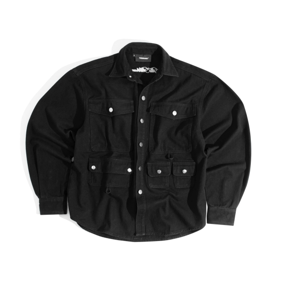 THBB DENIM MENY POCKET - BLACK