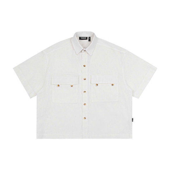 THBB CLASSIC LINEN SHIRTS - WHITE
