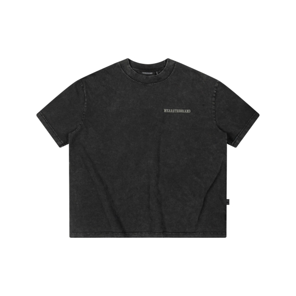 THBB BASIC WASHED  TSHIRT - BLACK