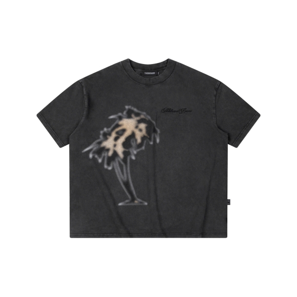 THBB COCO RESORT WASHED  TSHIRT - BLACK