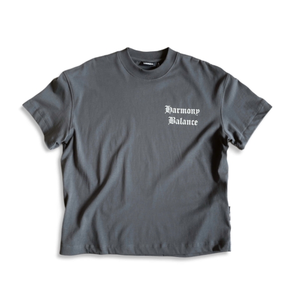THBB BOXY HARMONY BALANCE BASIC TSHIRT - CEMENT GREY