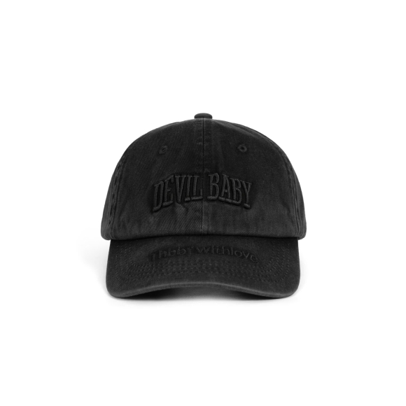 THBB DEVILBABY WASHED CAP -  WASHED BLACK