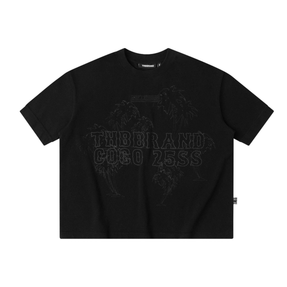 THBB PALM NOIR TSHIRT - BLACK