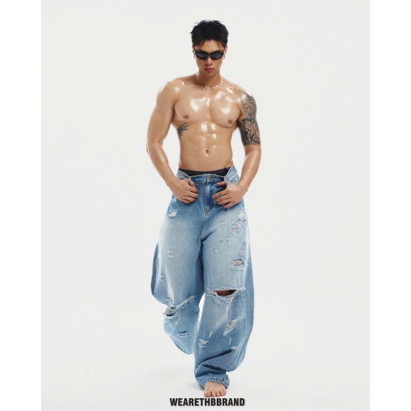THBB REBEL WAVE WASHED - LIGHT BLUE