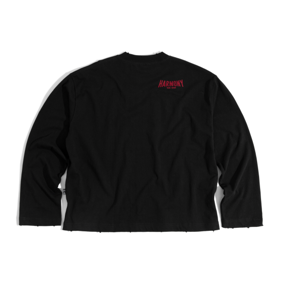 THBB HARMONY VELVET LONG SLEEVES - BLACK