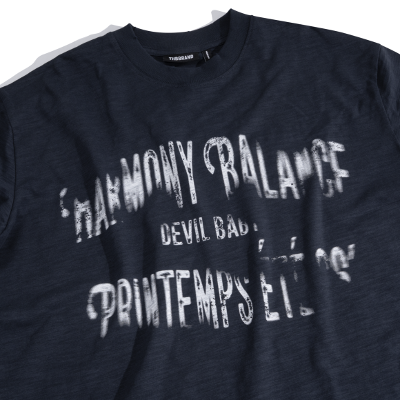 THBB BOXY HARMONY BALENCE SS26 - NAVY - 250GSM