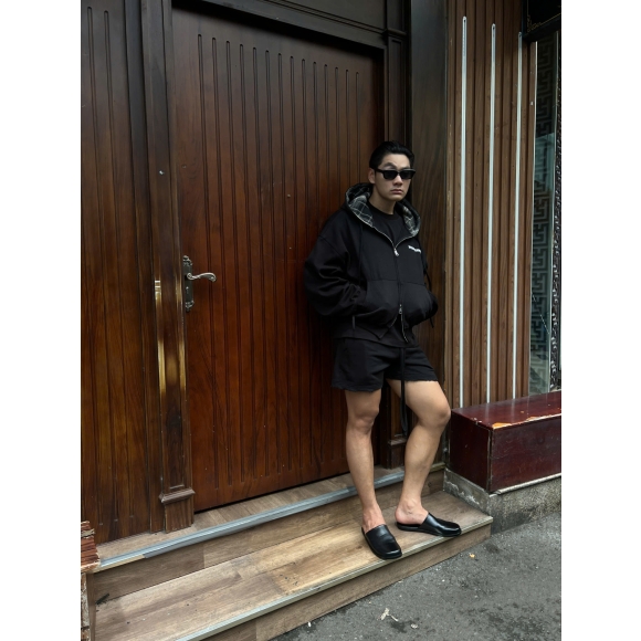 THBB HOODIE ZIP TH-BALANCE - BLACK