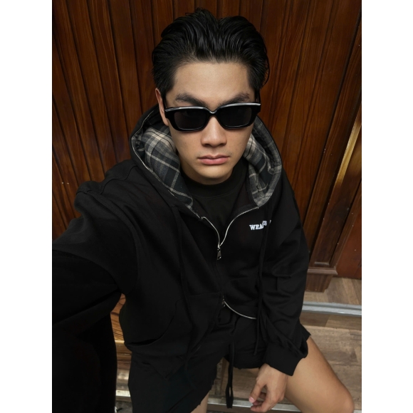 THBB HOODIE ZIP TH-BALANCE - BLACK