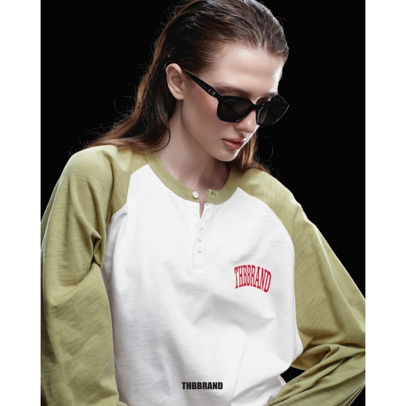 THBB SIGNATURAL RAGLAN LONG SLEEVES - WHITE