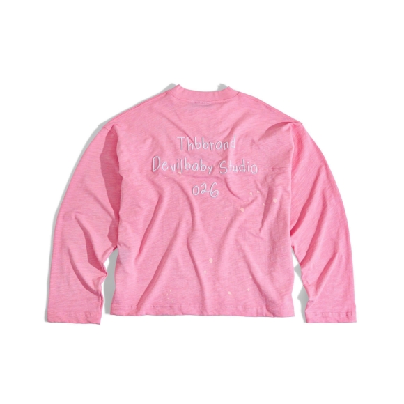 THBB WRITTING LONG SLEEVES - PINK