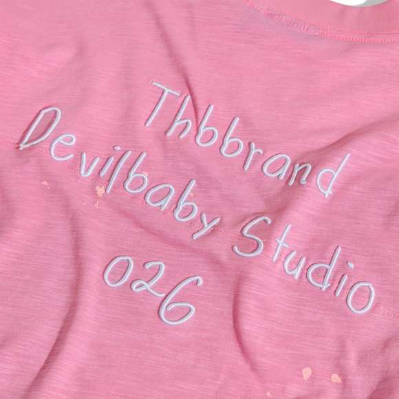 THBB WRITTING LONG SLEEVES - PINK