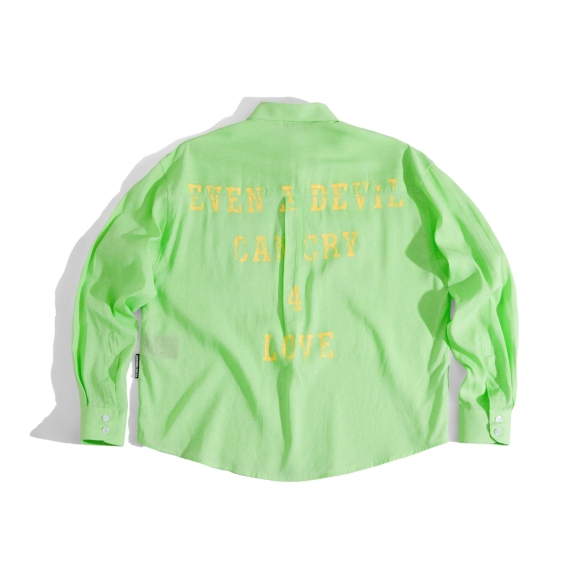 THBB WITHLOVE LINEN SHIRTS - GREEN
