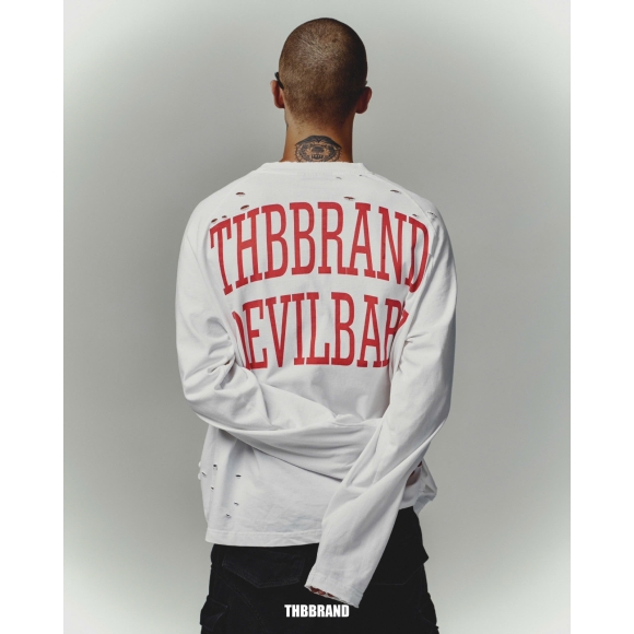 THBB DEVIL MADE LONG SLEEVES - WHITE