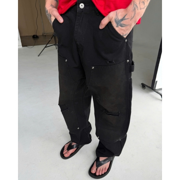 THBB DOUBLE KNEE MIDNIGHT - BLACK