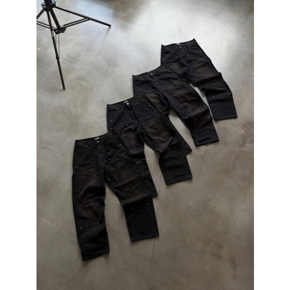 THBB DOUBLE KNEE MIDNIGHT - BLACK