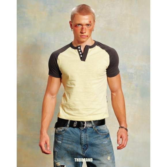 THBB CORE RAGLAN - LEMON TEA