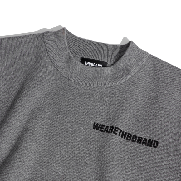 THBB BASIC KNIT TEE - PREMIUM GREY