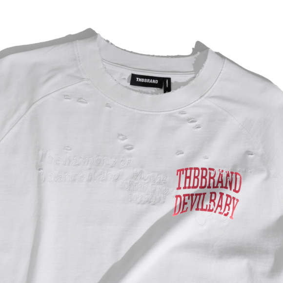 THBB DEVIL MADE LONG SLEEVES - WHITE