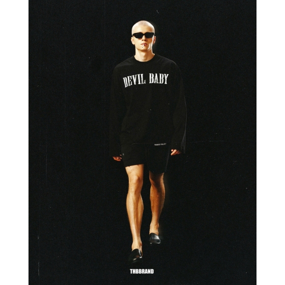 THBB DEVILBABY LONG SLEEVES  -BLACK