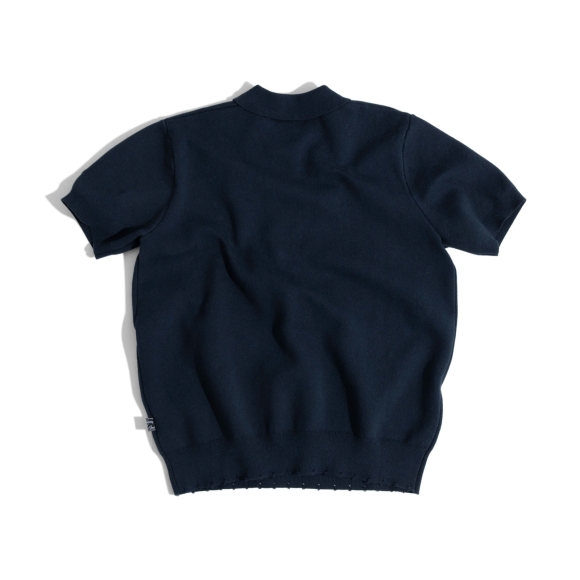 THBB KNIT POLO - NAVY BLUE