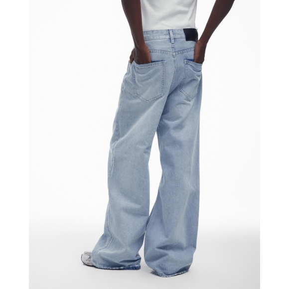 THBB WIDE-LEG DENIM - LIGHT BLUE