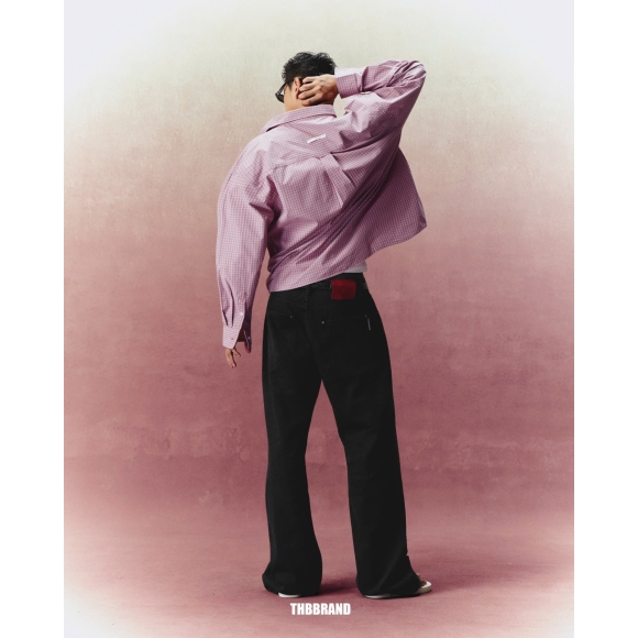 THBB STRIPED SHIRTS - COLD PINK