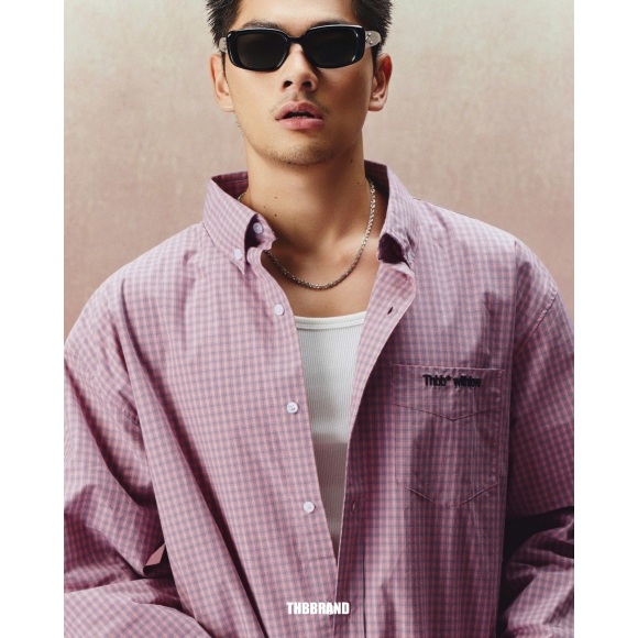THBB STRIPED SHIRTS - COLD PINK