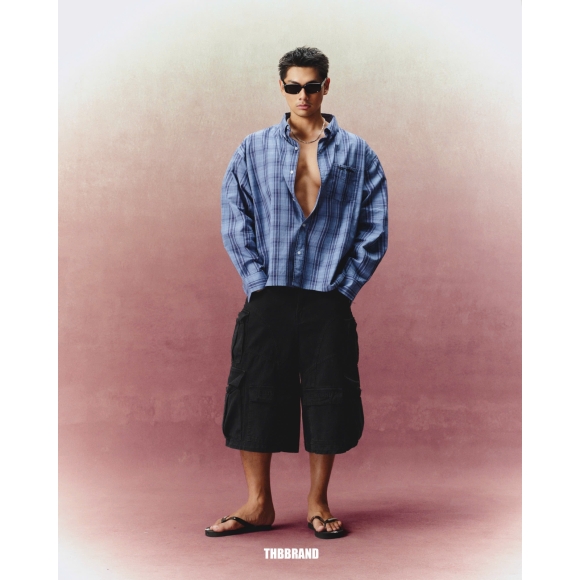 THBB STRIPED SHIRTS - BLUE