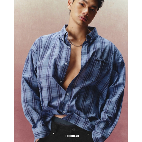 THBB STRIPED SHIRTS - BLUE