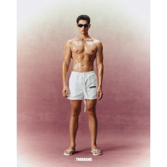 THBB BASIC NYLON SHORT 26 - WHITE