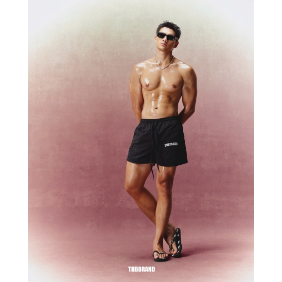THBB BASIC NYLON SHORT 26 - BLACK