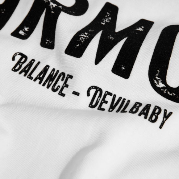 THBB HARMONY RAGLAN LONG SLEEVES - WHITE + RED