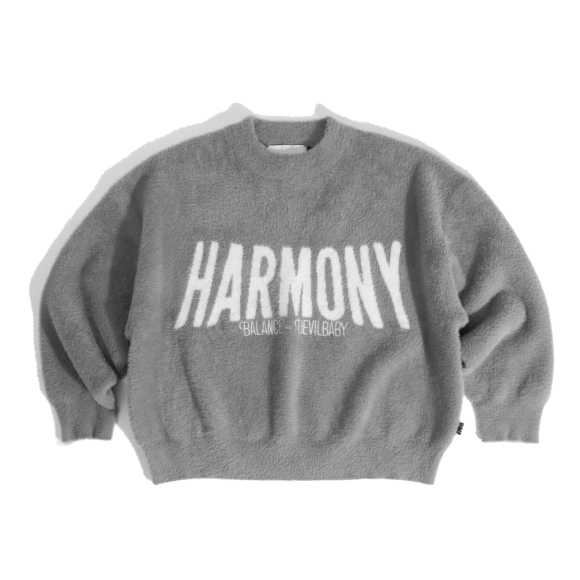 THBB HARMONY SWEATER FUR-KNIT - PREMIUM GREY