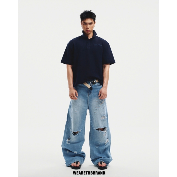 THBB POLO BASIC - NAVY BLUE