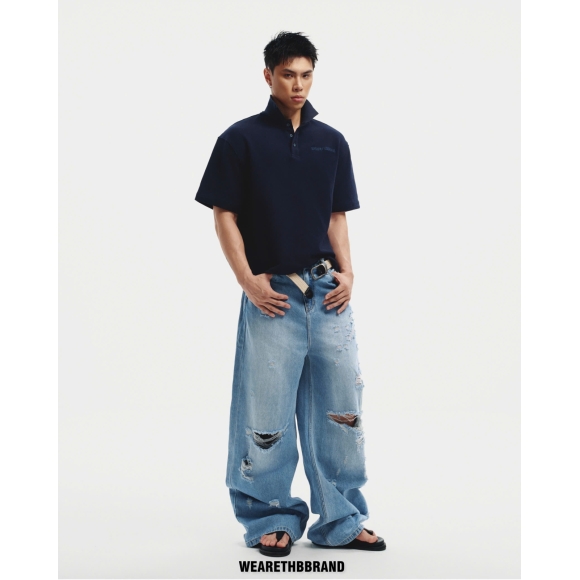 THBB REBEL WAVE WASHED - LIGHT BLUE