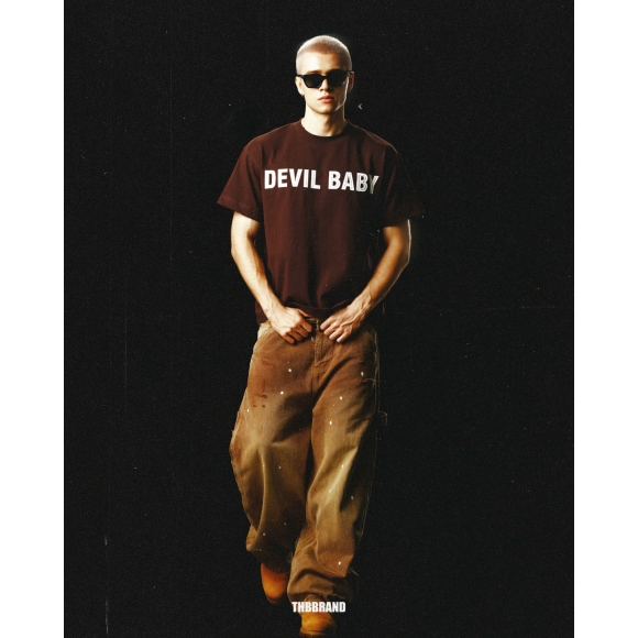 THBB GROUP OF DEVILBABY TSHIRT- DARK CHOCOLATE 