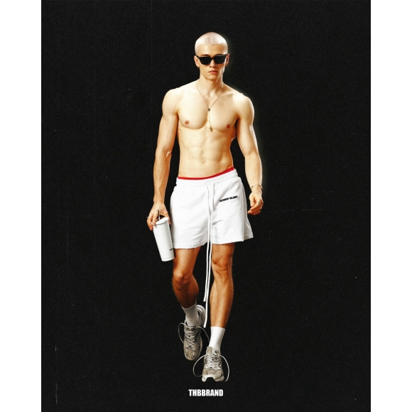 THBB SWEATSHORT FW25 - WHITE