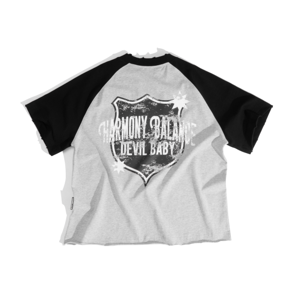 THBB BOXY RAGLAN HARMONY - BADGE - PREMIUM + BLACK