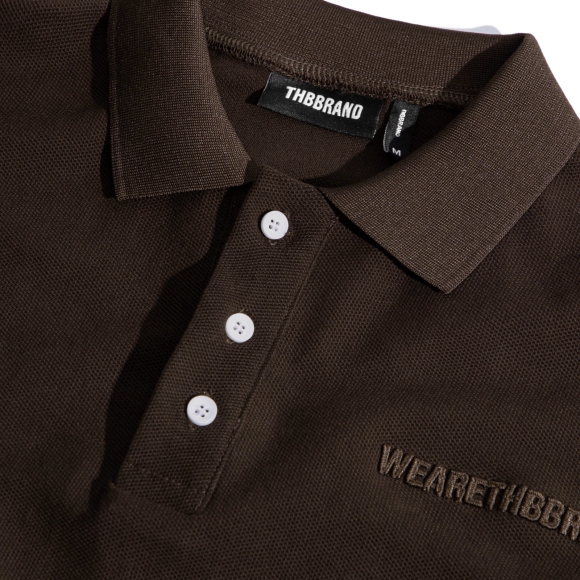 THBB POLO BASIC - DARK CHOCOLATE