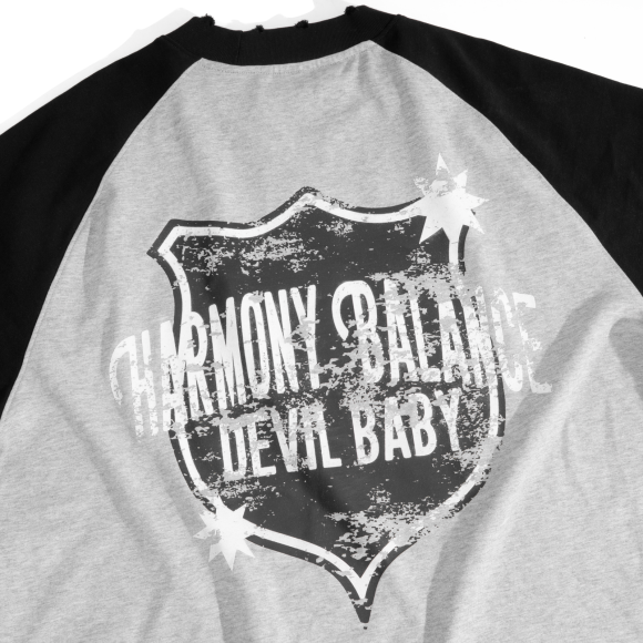 THBB BOXY RAGLAN HARMONY - BADGE - PREMIUM + BLACK