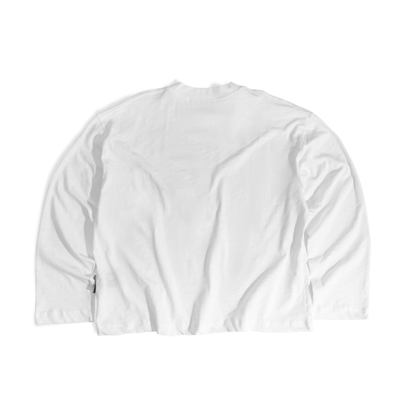 THBB HIBISCUS LONG SLEEVES - WHITE